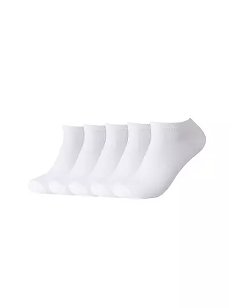 CAMANO | Sneaker Socken 5er Pkg Denim melange | weiss