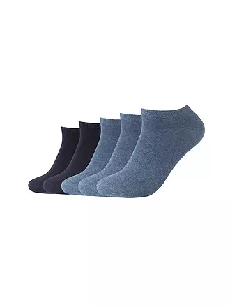 CAMANO | Sneaker Socken 5er Pkg Denim melange | schwarz