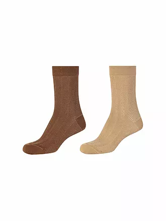 CAMANO | Socken 2er Pkg. black | beige