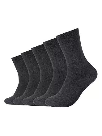 CAMANO | Socken BASIC 5-er Pkg jeans melange | grau