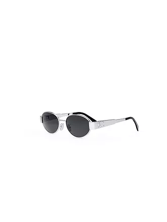 CELINE | Metal Triomphe goldene ovale Sonnenbrille | silber