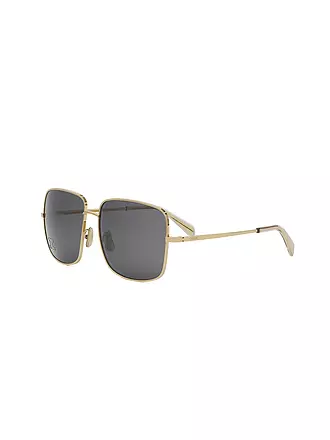 CELINE | Rhinestone Triomphe goldene eckige Sonnenbrille | 