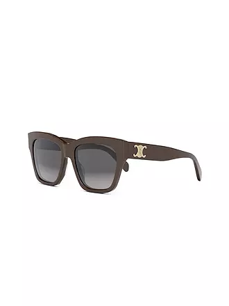 CELINE | Triomphe schwarze eckige Sonnenbrille | braun