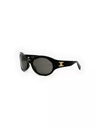 CELINE | Triomphe schwarze ovale Sonnenbrille | 