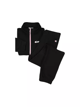 CHAMPION | Mädchen Jogger Set 2tlg Sweatjacke/Jogginghose | schwarz