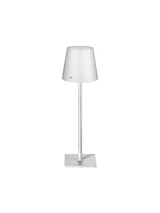 CILIO | LED - Tischlampe 35cm SOLE Grau | weiss