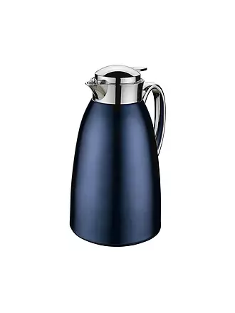 CILIO | Thermoskanne 1l VENEZIA Deep-Blue | silber