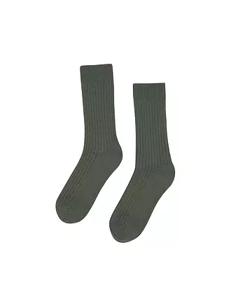 COLORFUL STANDARD | Socken MERINO WOOL 41-46 deep black | olive