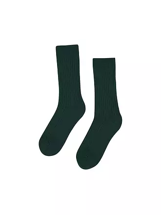 COLORFUL STANDARD | Socken MERINO WOOL 41-46 deep black | grün