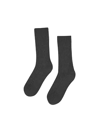 COLORFUL STANDARD | Socken MERINO WOOL 41-46 deep black | grau