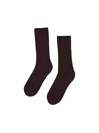 COLORFUL STANDARD | Socken MERINO WOOL 41-46 heather grey | rot