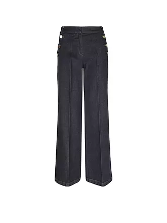 COMMA | Jeans Wide Leg | dunkelblau