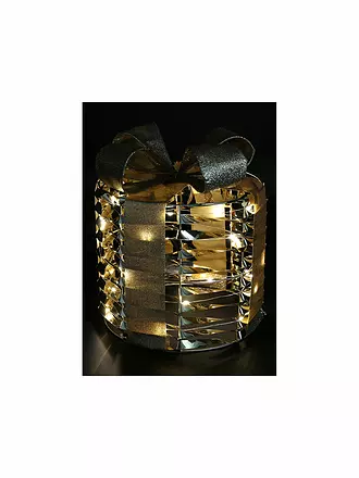 COUNTRYFIELD | Weihnachtsgeschenk LED BLING 15x17cm Gold / Glitzer | gold