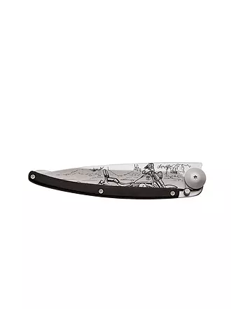 DEEJO | Taschenmesser Wacholderholz Titan LATINO SKULL 37G | silber