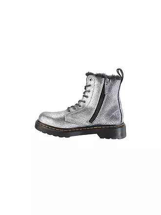 DR. MARTENS | Mädchen Stiefel 1460 J SERENA FOIL | silber