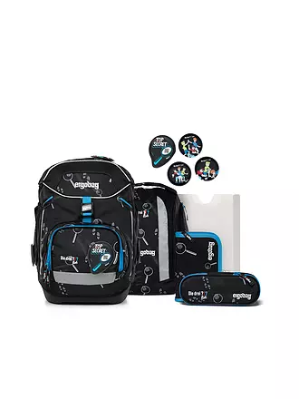 ERGOBAG | Schultasche Set 6tlg Pack Cybär Race | schwarz