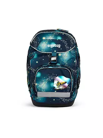 ERGOBAG | Schultaschen Set 6tlg PACK Galaxy Glow RaumfahrBär | dunkelblau