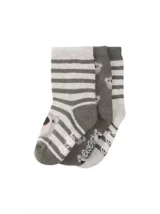 EWERS | Jungen Socken 3-er Pkg khaki | dunkelblau