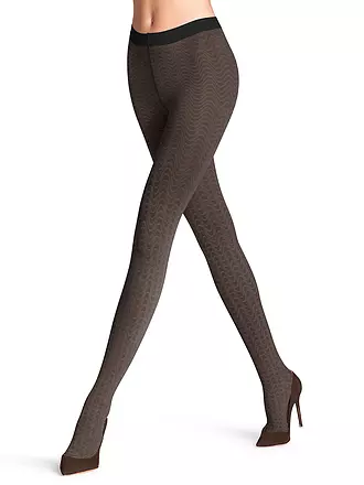 FALKE | Damen Feinstrumpfhose MYSTICAL WAVE powder | schwarz