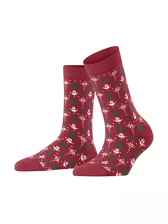 FALKE | Damen Socken MERRY PARTY scarlet | rot