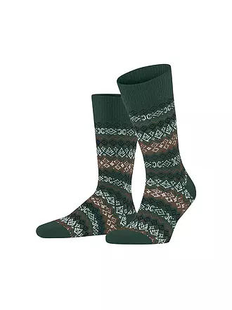 FALKE | Herren Socken ASPEN hunter green | blau