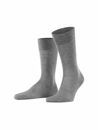 FALKE | Herren Socken SENSITIVE MALAGA silk | hellgrau