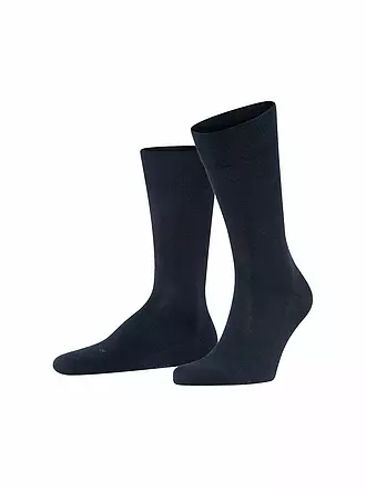 FALKE | Herren Socken Sensitive London anthra.mel. | dunkelblau