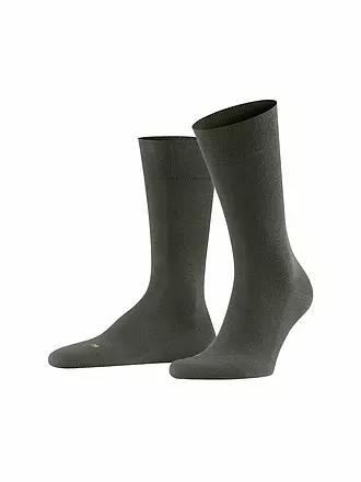 FALKE | Herren Socken Sensitive London brown | dunkelgrün