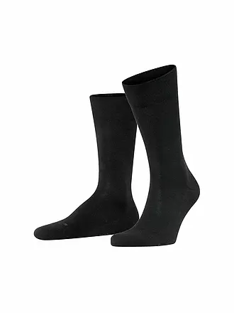 FALKE | Herren Socken Sensitive London nutmeg mel | schwarz