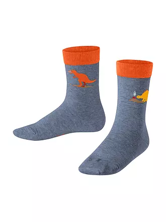 FALKE | Jungen Socken DINOSAURS LT heather | blau