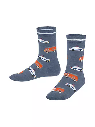 FALKE | Jungen Socken light grey melange | hellblau