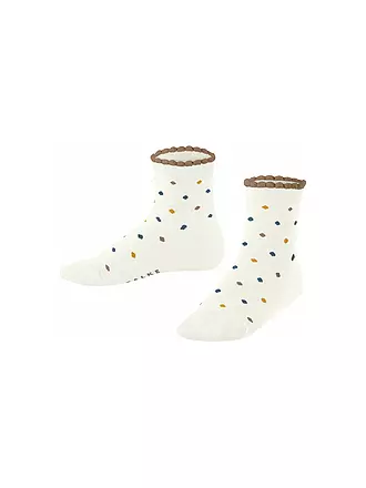 FALKE | Kinder Socken MULTIDOT light beige | weiss