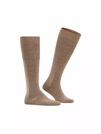 FALKE | Kniestrümpfe AIRPORT roan rouge | beige