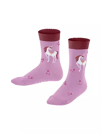 FALKE | Mädchen Socken MAGIC UNICORN candy pink | dunkelblau