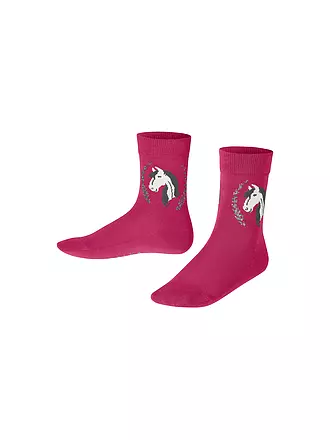 FALKE | Mädchen Socken marine | rosa