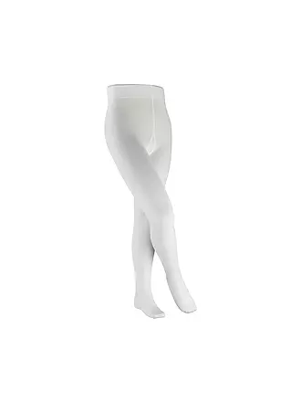 FALKE | Mädchen Strumpfhose Cotton Touch Gloss | weiss