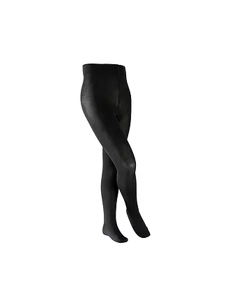 FALKE | Mädchen Strumpfhose Cotton Touch Gloss | schwarz