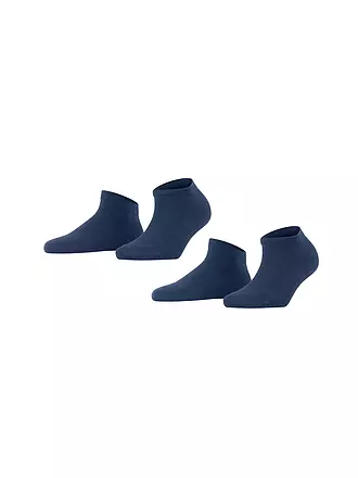 FALKE | Sneakersocken Happy 2er Pkg dark navy | blau