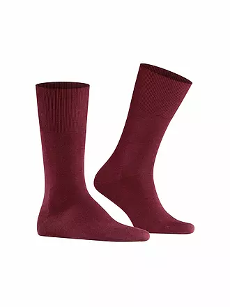 FALKE | Socken AIRPORT pink iris | dunkelrot