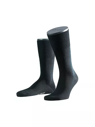 FALKE | Socken AIRPORT sky blue | schwarz