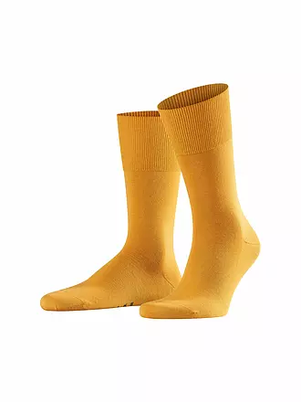 FALKE | Socken Airport hunter green | gelb