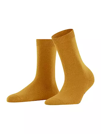 FALKE | Socken COSY WOOL black | gelb