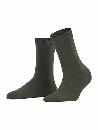 FALKE | Socken COSY WOOL off white | olive