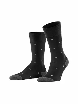 FALKE | Socken Dot anthracite mel. | blau