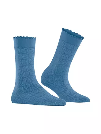 FALKE | Socken HOARDING HONEY forest | blau