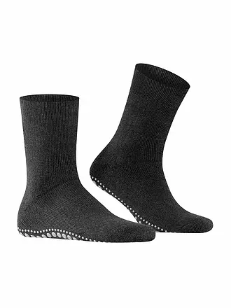 FALKE | Socken HOMEPADS anthracite melange | schwarz