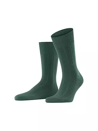 FALKE | Socken LHASA RIB amber | dunkelgrün