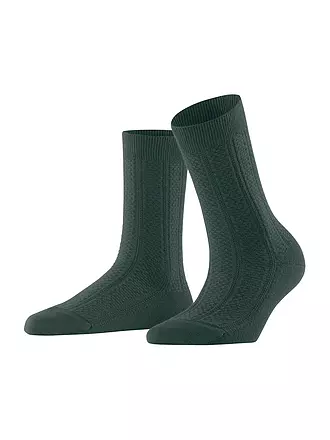 FALKE | Socken NEEDLEPOINT dark rock | olive