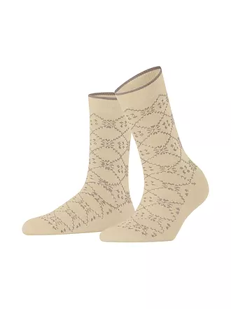 FALKE | Socken RETRO SENSATION forest | creme