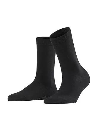 FALKE | Socken Soft Merino black | hellgrau